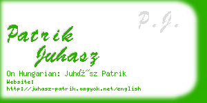 patrik juhasz business card